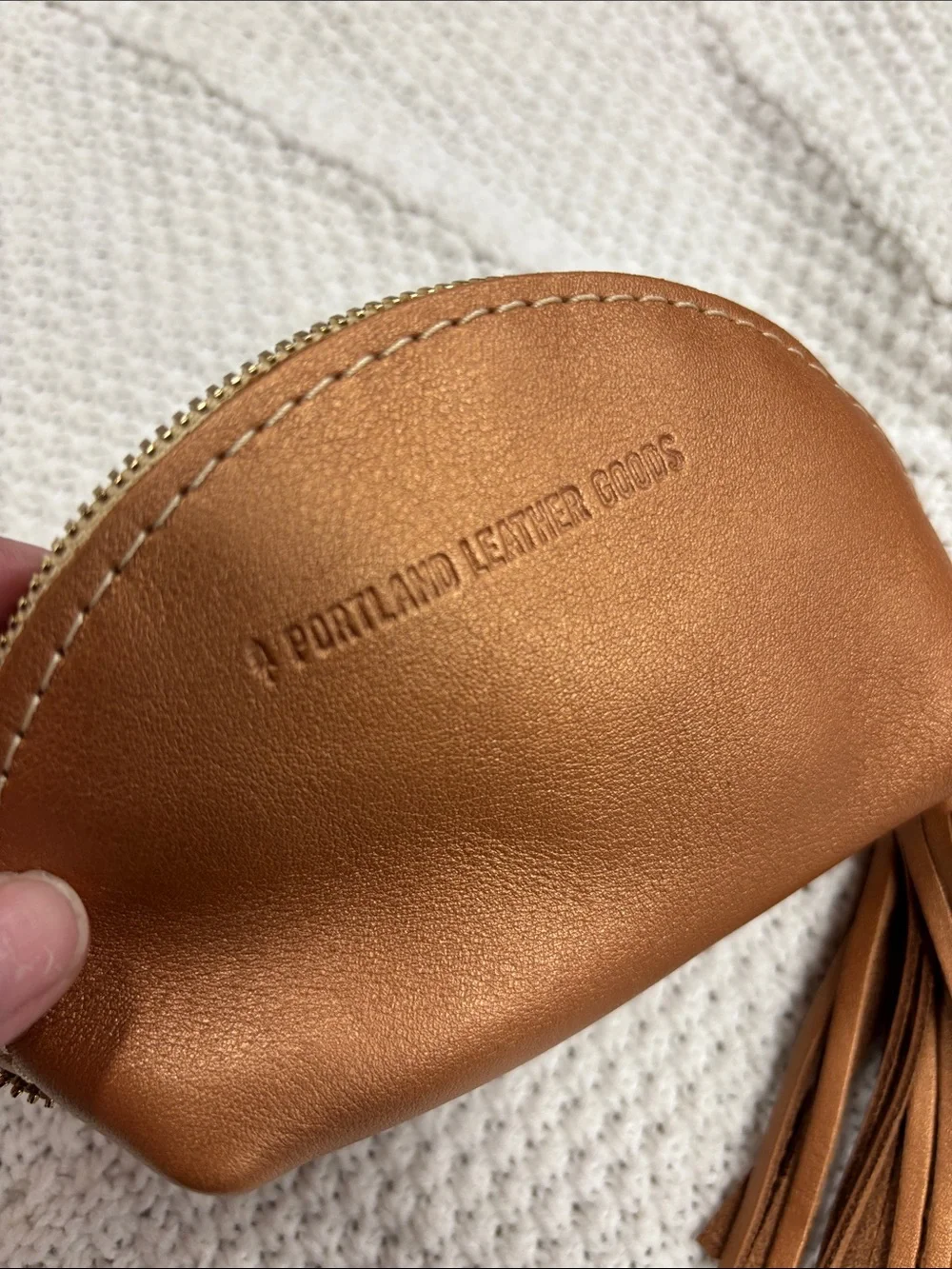 Unicorn Portland Leather Goods  Nova Bag with Tassel Pouch